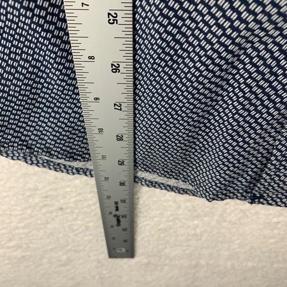 Obey Mens Button Down Navy Geometric Print Cotton Short Sleeve Shirt Size M 8894 - Picture 4 of 8